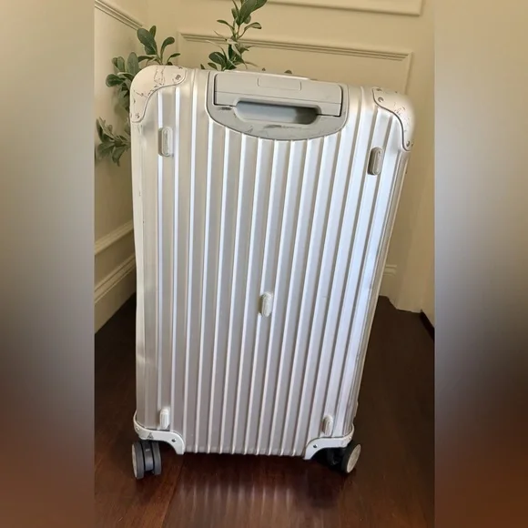 Rimowa Original Trunk Silver Checked Luggage - Picture 7 of 12